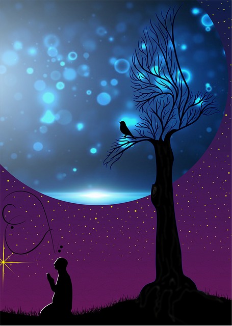 Free Night Landscape illustration and picture