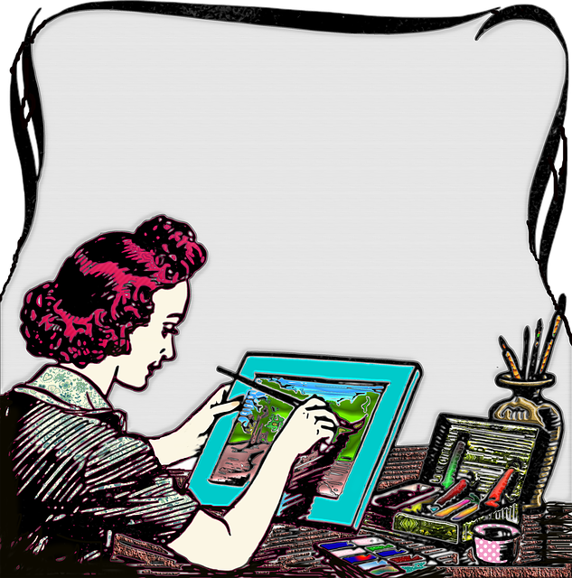 Free woman lady vintage illustration