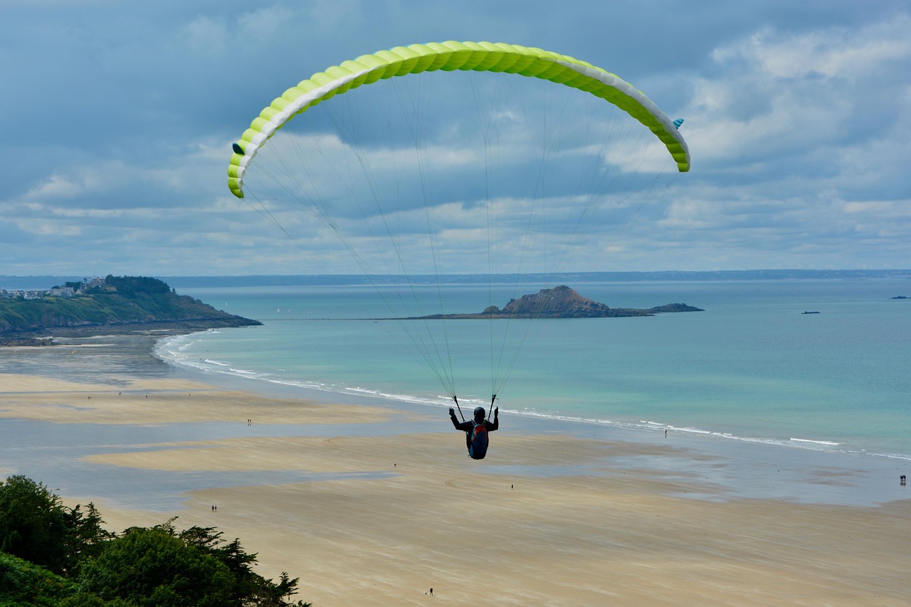Paragliding - free online jigsaw puzzle photo