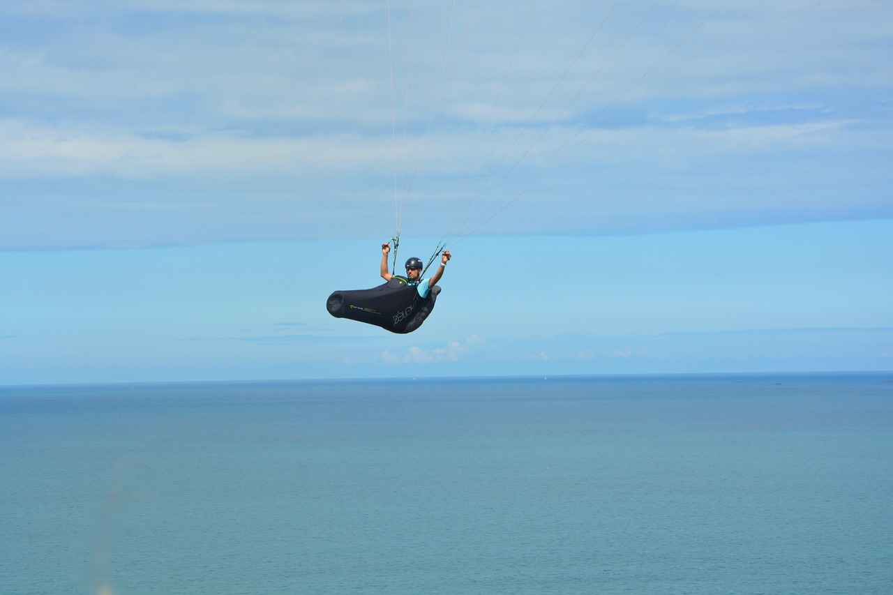 Paragliding - free online jigsaw puzzle photo