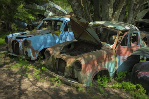 Coches Viejos, Coches Oxidados