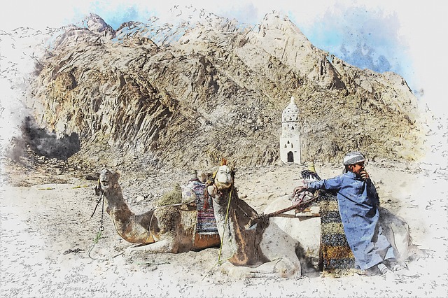 Free desert bedouin young illustration