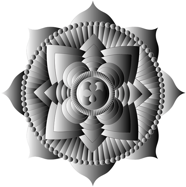 Free lotus mandala flower illustration