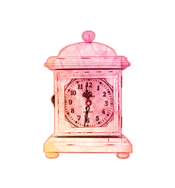 Free clock wood clock time illustration