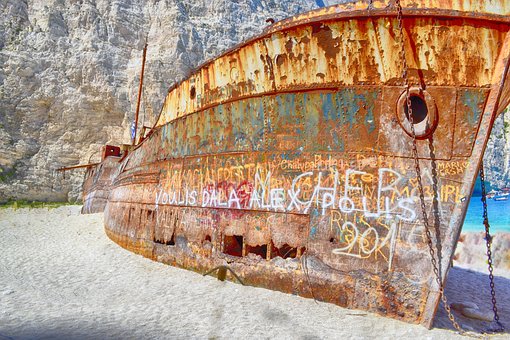 Navagio, Naufrágio, Zakynthos, Grécia