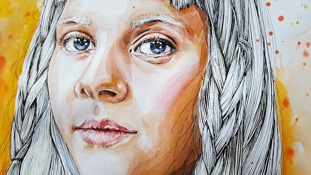 Kunst, Schilderij, Waterverf, Perokresba