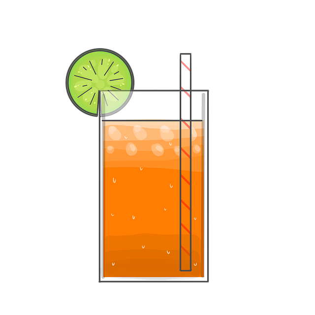 Free drink tea lemon tea illustration