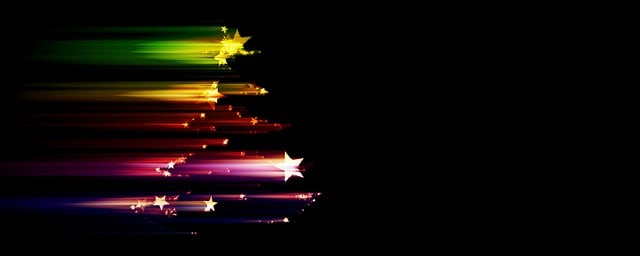 Free stars christmas christmas tree illustration