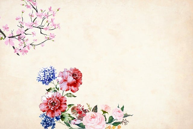Free flower floral background illustration