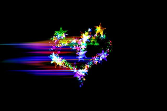 Free heart star love illustration