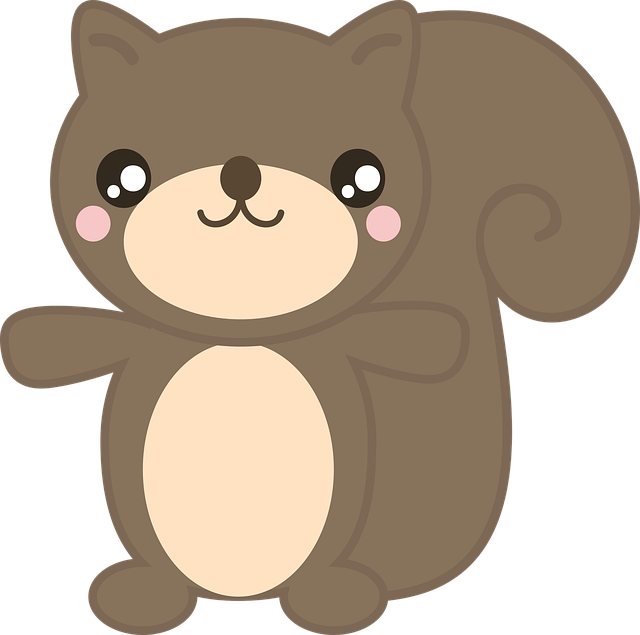 Free chipmunk forest animal vector