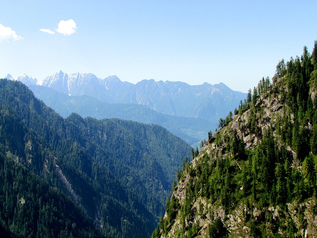 Free Mountain Blue Sky photo and picture