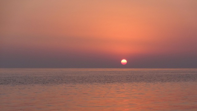 Free Sea Sunset photo and picture