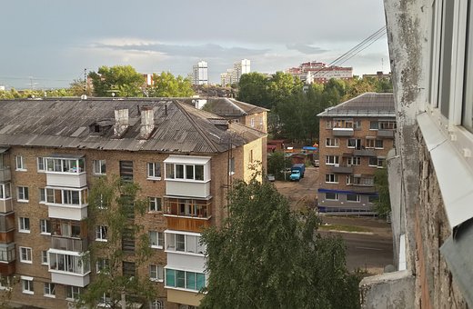 Weergave, Raam, Achterbuurt, Wolken