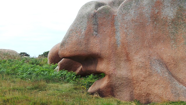 Ansigt, Klippe, Næse, Mund
