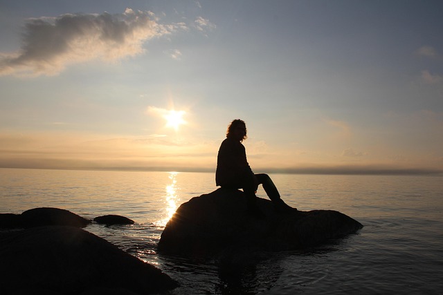 Free Sunset Man photo and picture