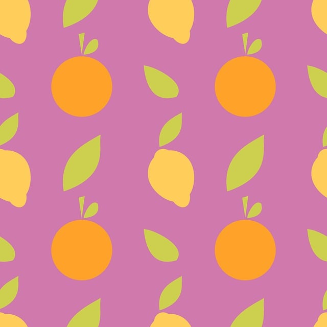 Free seamlessly pattern fruits illustration