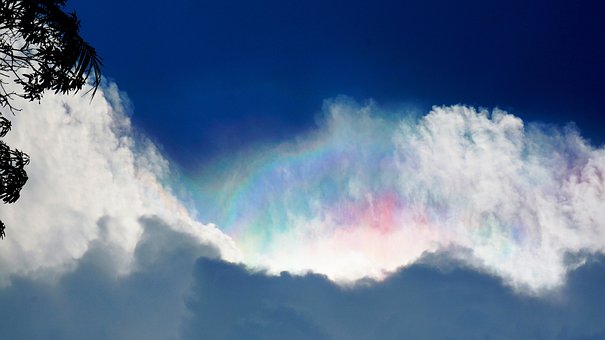 Himmel, Regnbue, Skyer, Natur