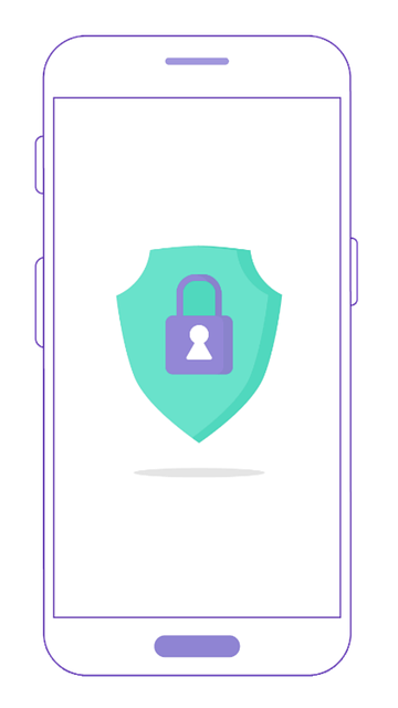 Free mobile phone lock screen illustration