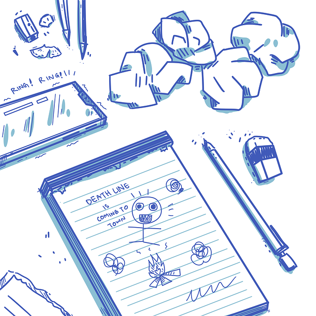 Free doodle shot note pencil illustration