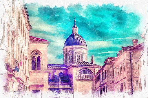 Free Old City Tourism illustration and picture