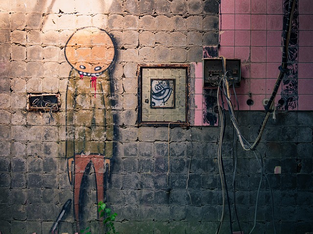 Construção, Abandonado, Decair, Grafite