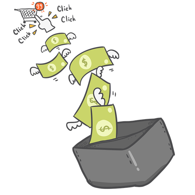 Free shopping money payment illustration