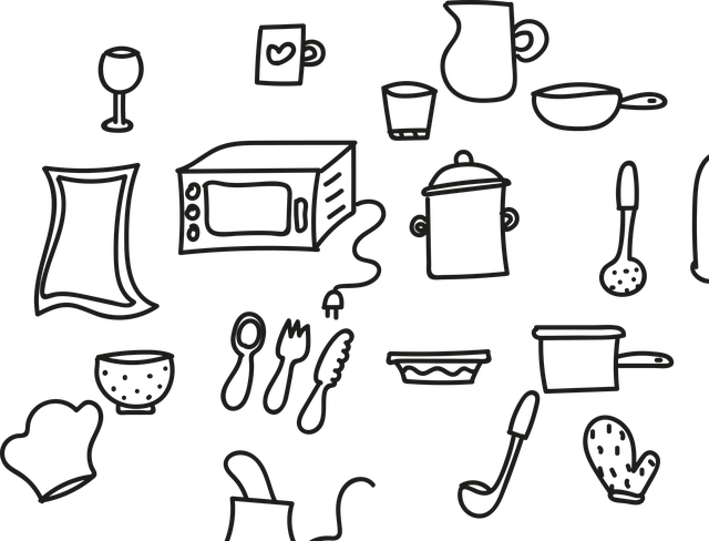 Free kitchen appliances cooking pot vector