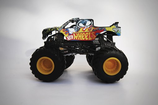 Legetøj, Monster Jam, Lastbil, Spil, Dæk