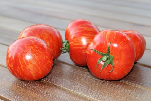 Free Tomatoes Wooden Table photo and picture
