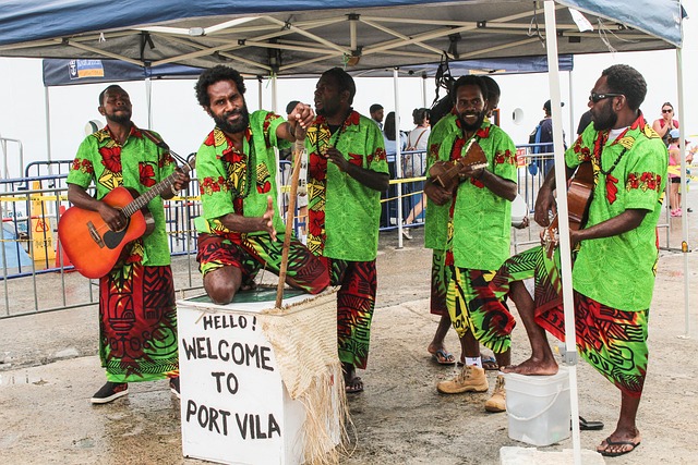 Vanuatu, Musikgruppe, Südsee, Willkommen