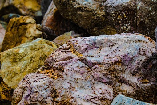 Felsen, Granit, Gold, Kalkstein, Steine