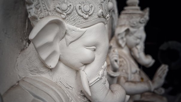 Statuer, Avguder, Ganesh, Festival