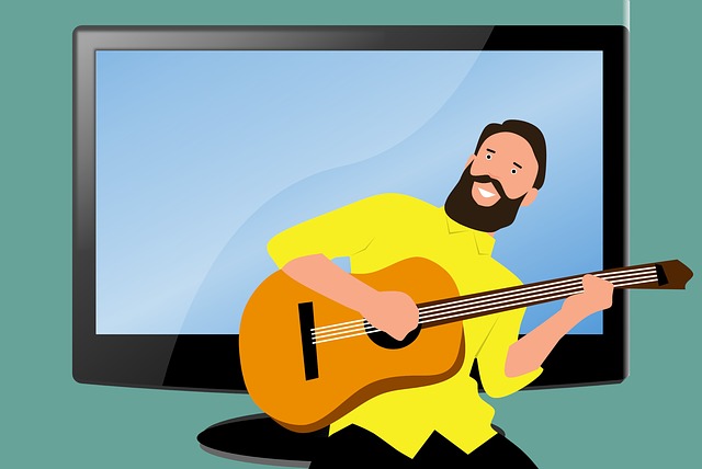 Pop, Gitarrist, Musik, Karikatur, Sänger