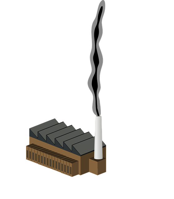 Free koksownia factory an industrial plant vector