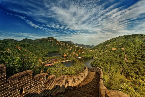 Great Wall, China, Panorama, Landmark