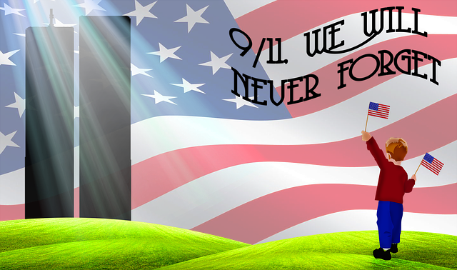 Free september 11 2001 twin towers usa illustration
