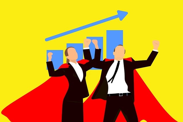 Free business chart growth illustration