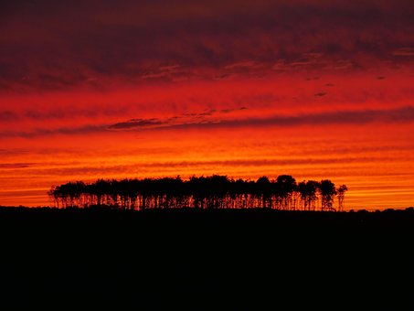 Sonnenuntergang, Abendhimmel