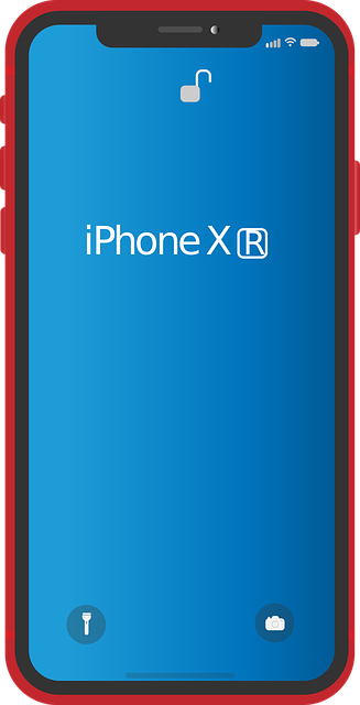 Free apple iphone xr cell phone mobile phone vector