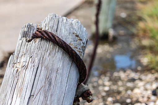Kabel, Eisen, Seil, Verrostet