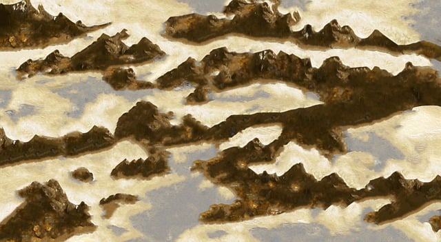 Free mountains ocean frozen illustration