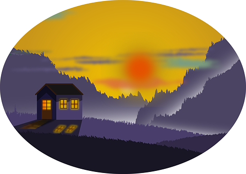 Free Landscape Mountains illustration and picture