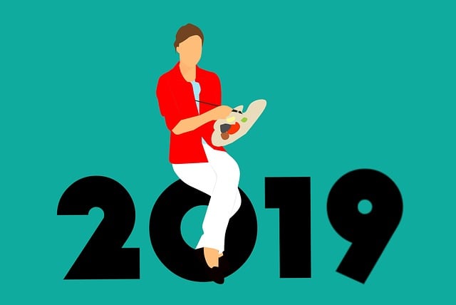 Free newyear 2019 artist illustration