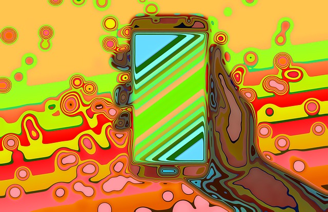 Free abstract mobile smartphone illustration