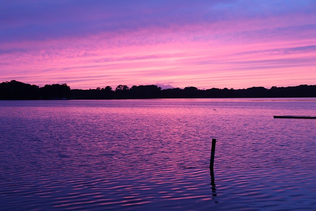 Free Sunset Lake photo and picture