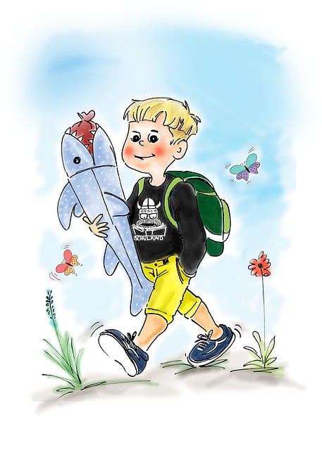 Free school enrollment back to school school start illustration