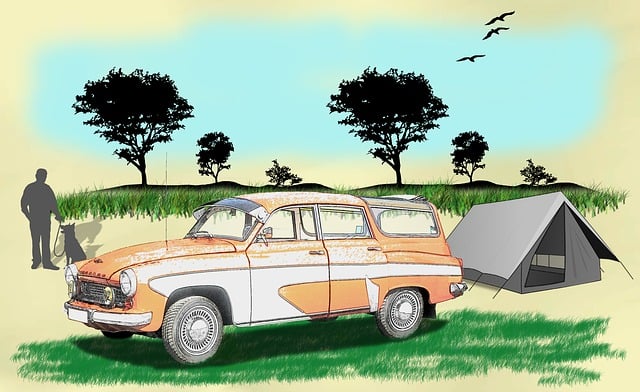 Free isolated car antique car illustration