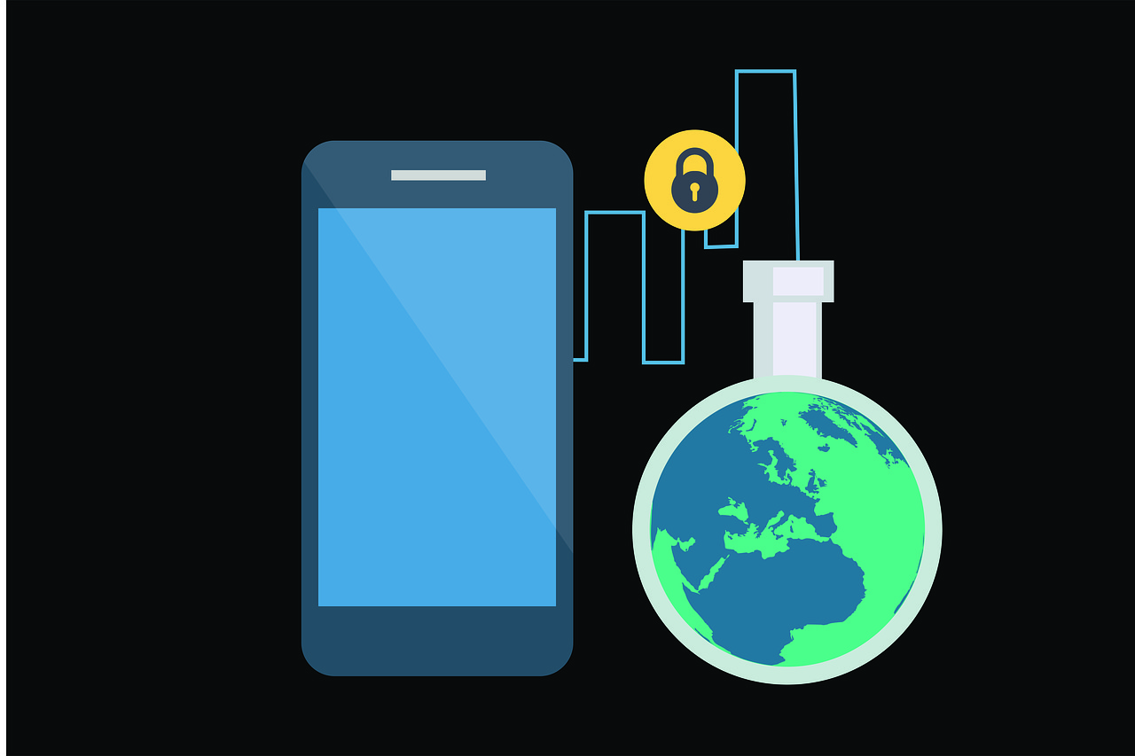 Free medial data security illustration