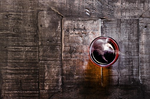 Coffee, Cup, Glass, Table, Wooden Table
